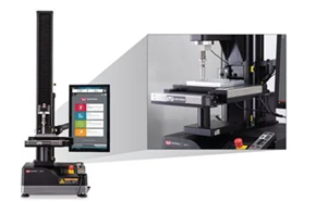 Automated XY stage for tensile, compression, and flexure testing