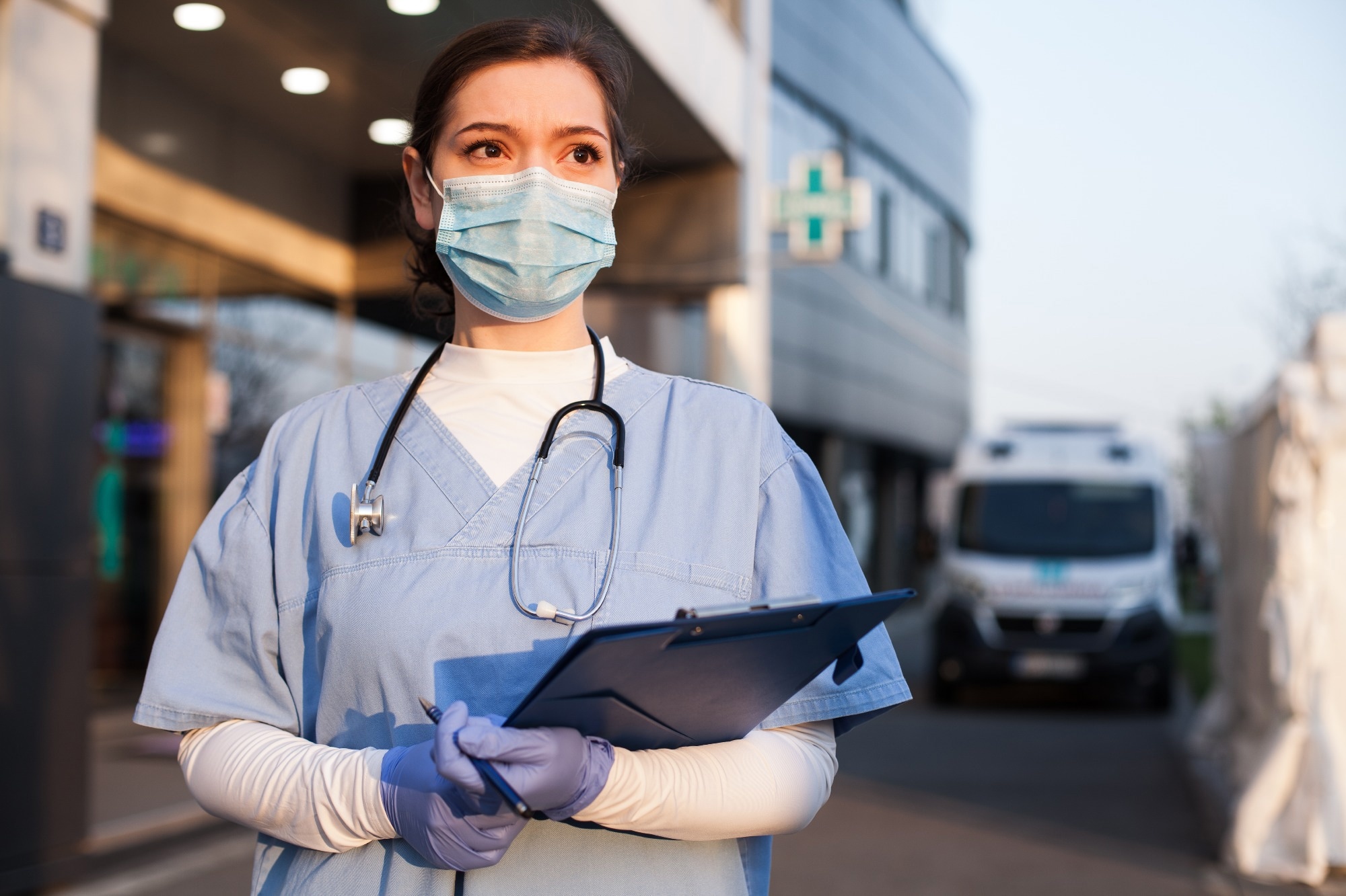 Study: Physical and Stressful Psychological Impacts of COVID-19 on Healthcare Workers Due to Prolonged Personal Protective Equipment Use: A Cross-Sectional Survey Study. Image Credit: Cryptographer/Shutterstock