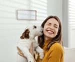 Does pet ownership impact the relationship between living alone and depressive symptoms?