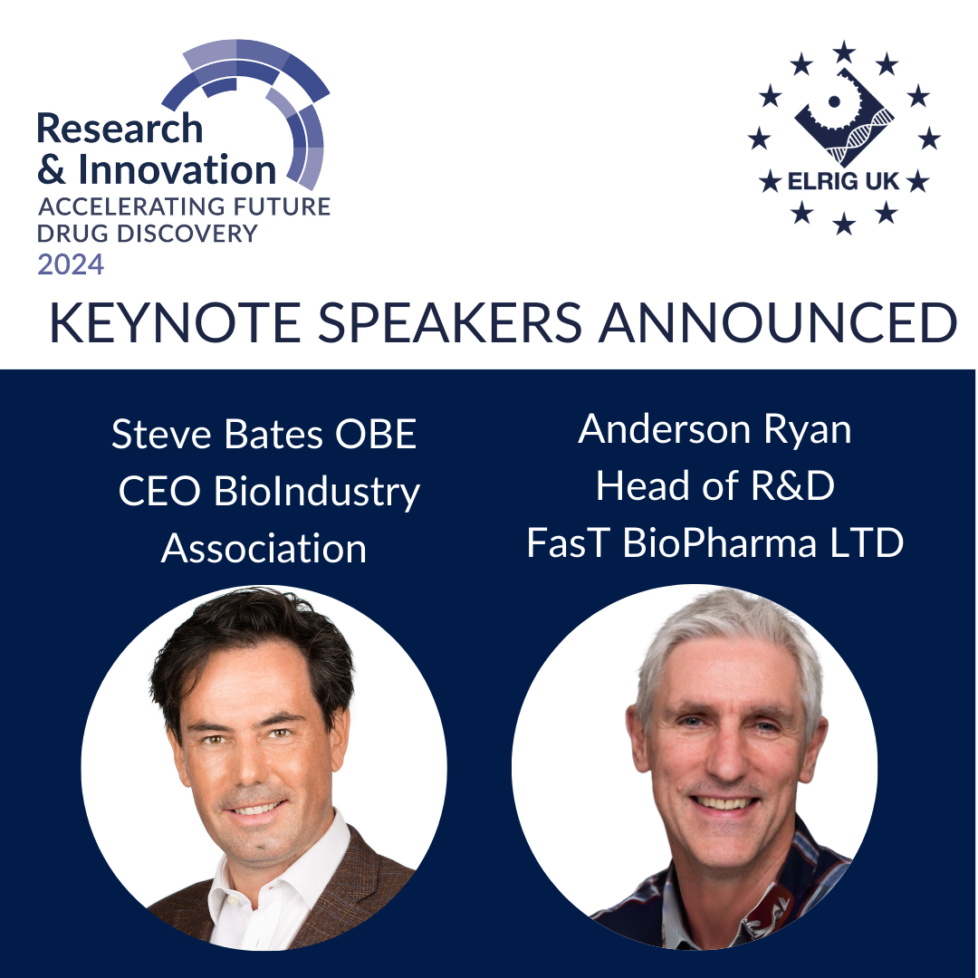 ELRIG UK Announces Steve Bates and Dr Anderson Ryan as Keynote Speakers at Research and Innovation 2024